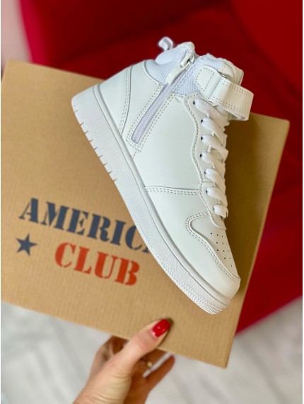 ДИТЯЧІ ХАЙТОПИ AMERICAN CLUB WHITE TOT